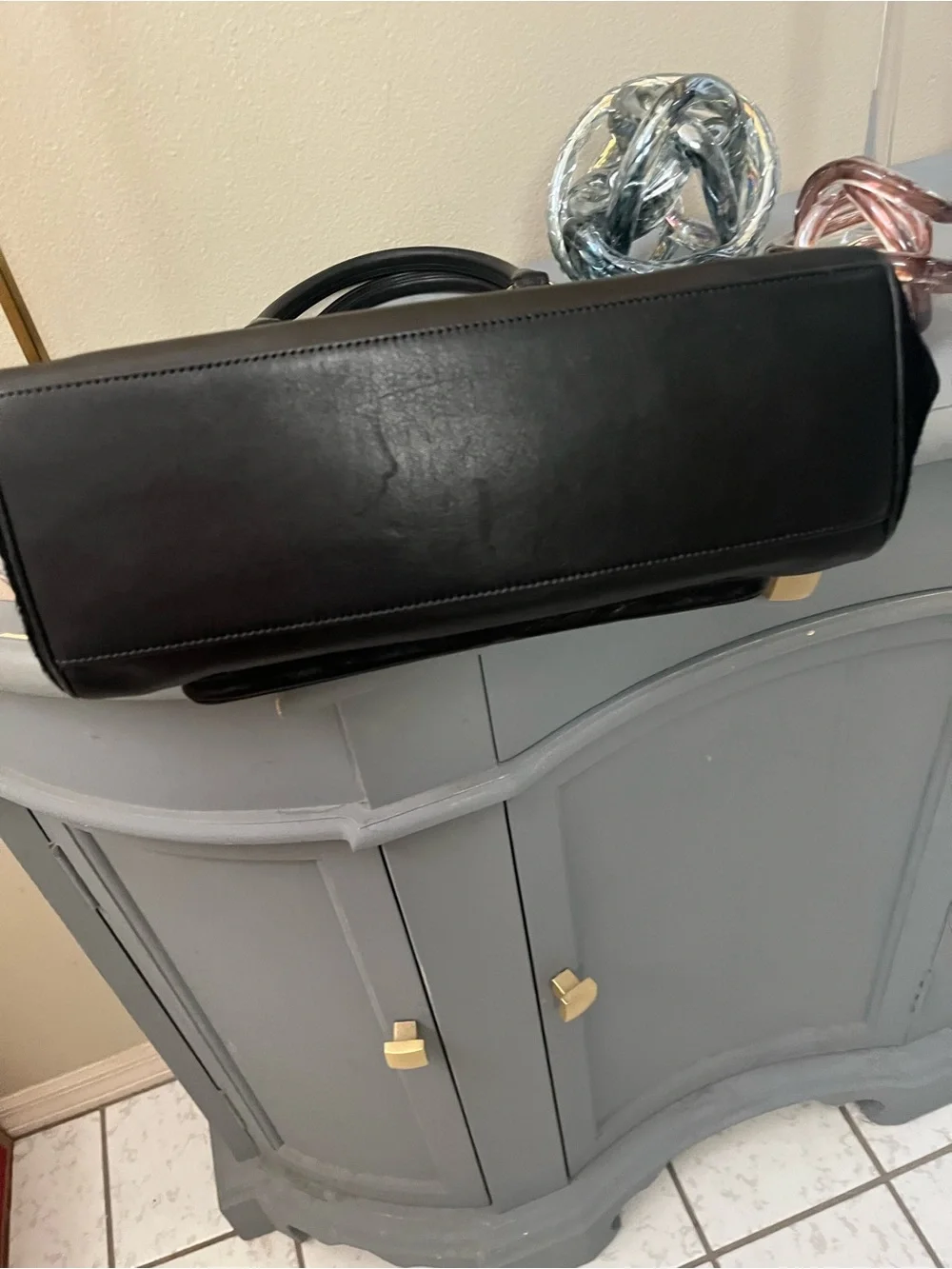 Coach Vintage Limited Edition Calf hair and black leather Satchel